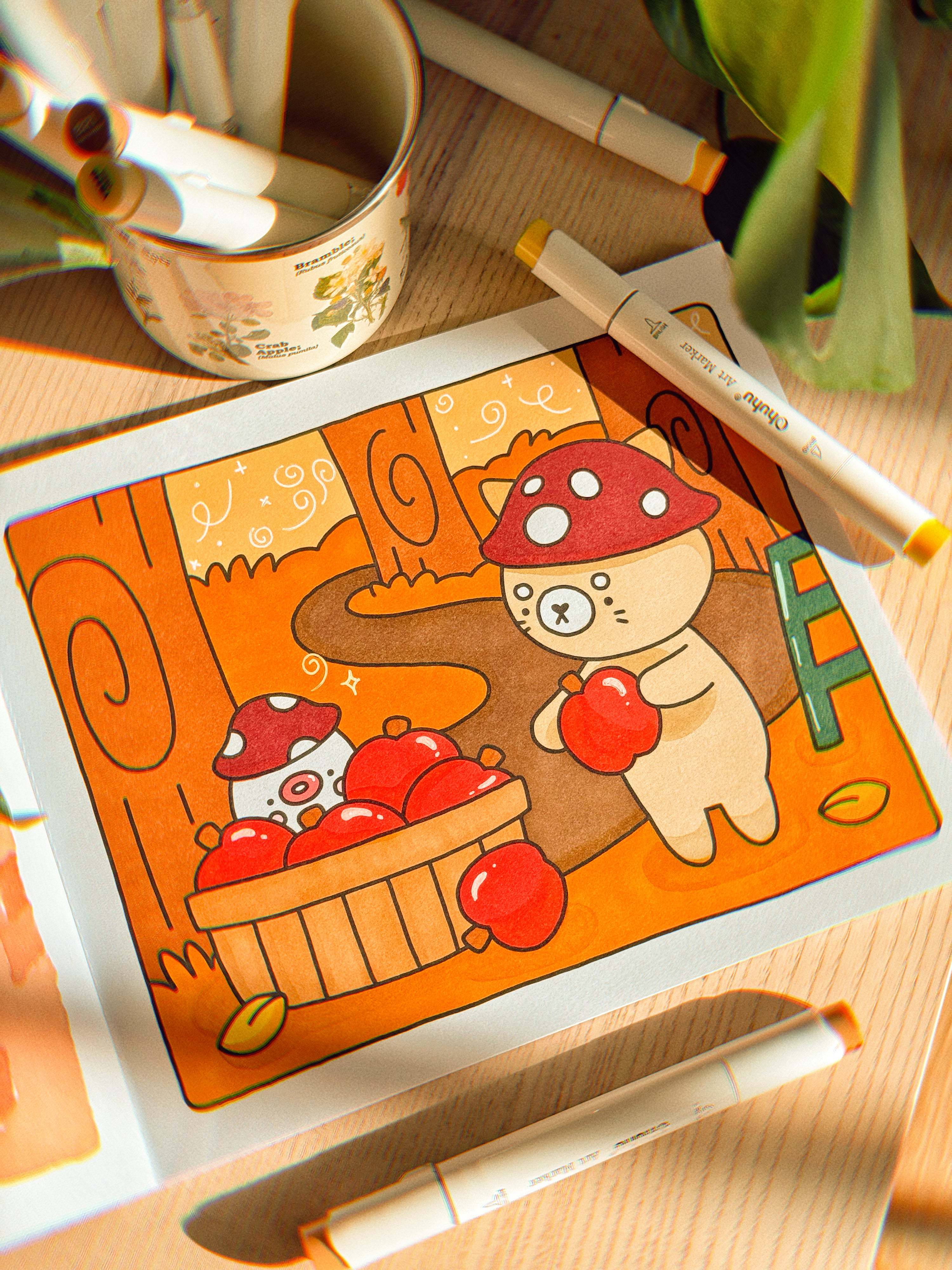 Fall Into Winter Coloring Book