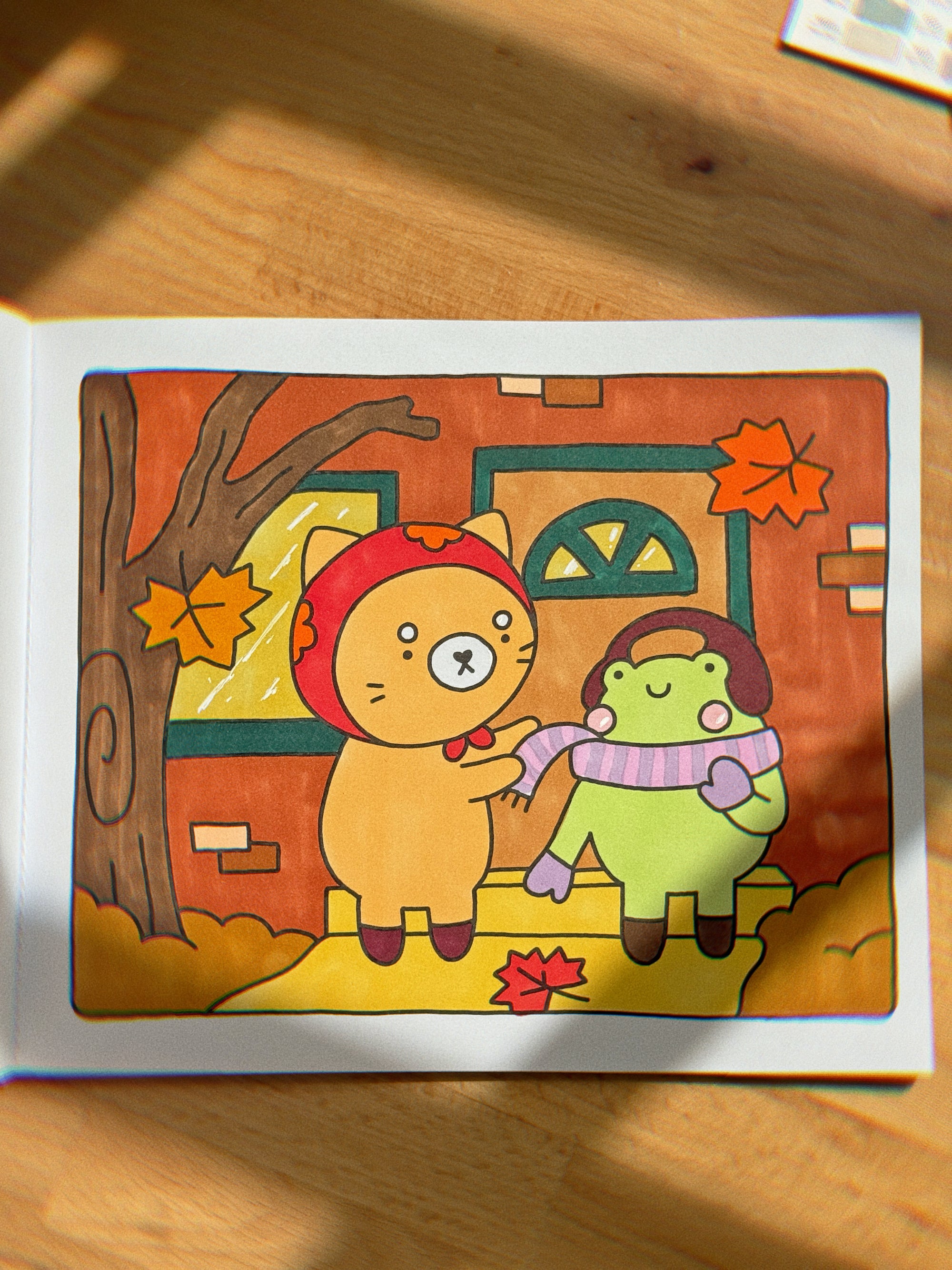 Fall Into Winter Coloring Book