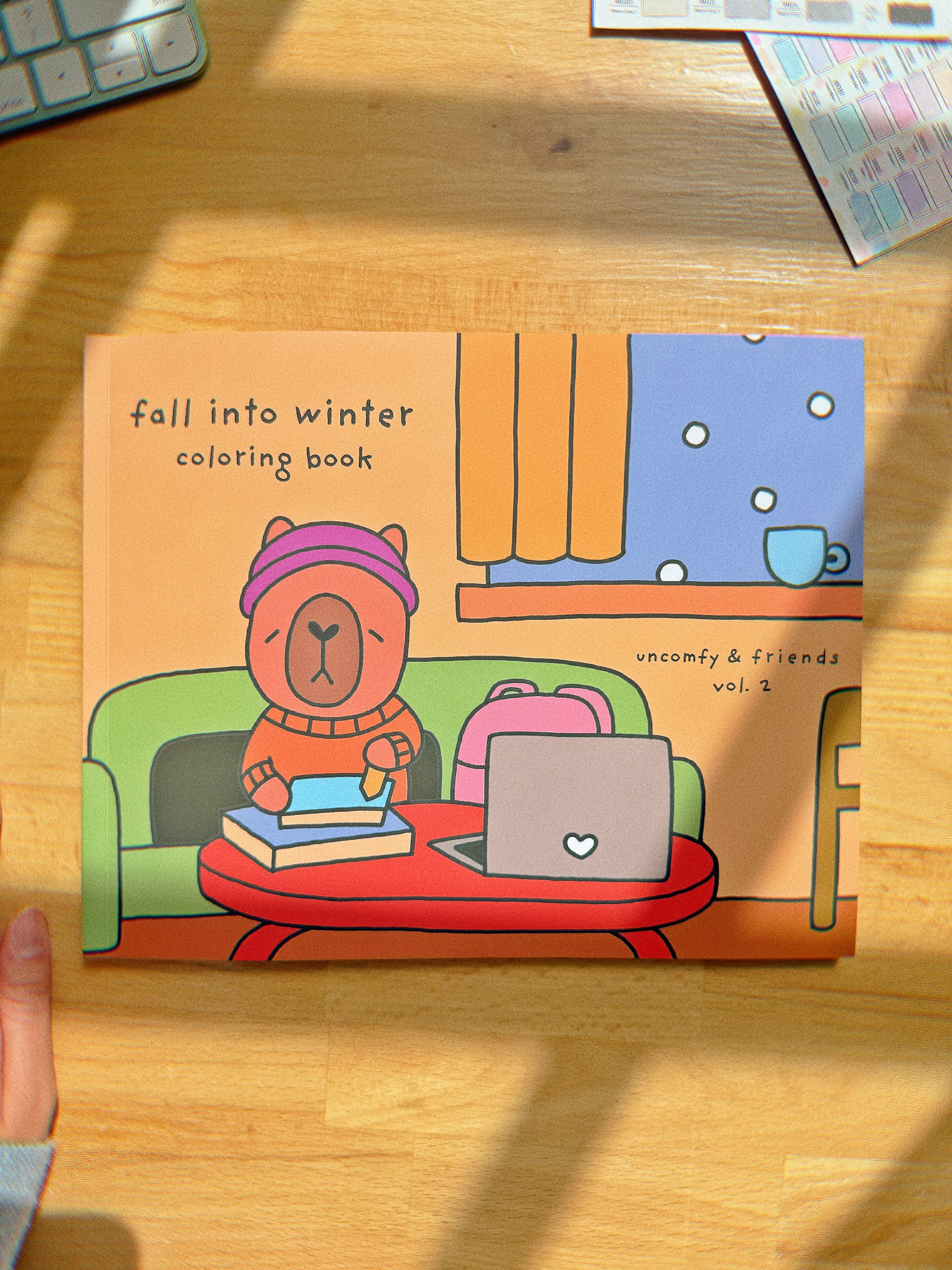 Fall Into Winter Coloring Book