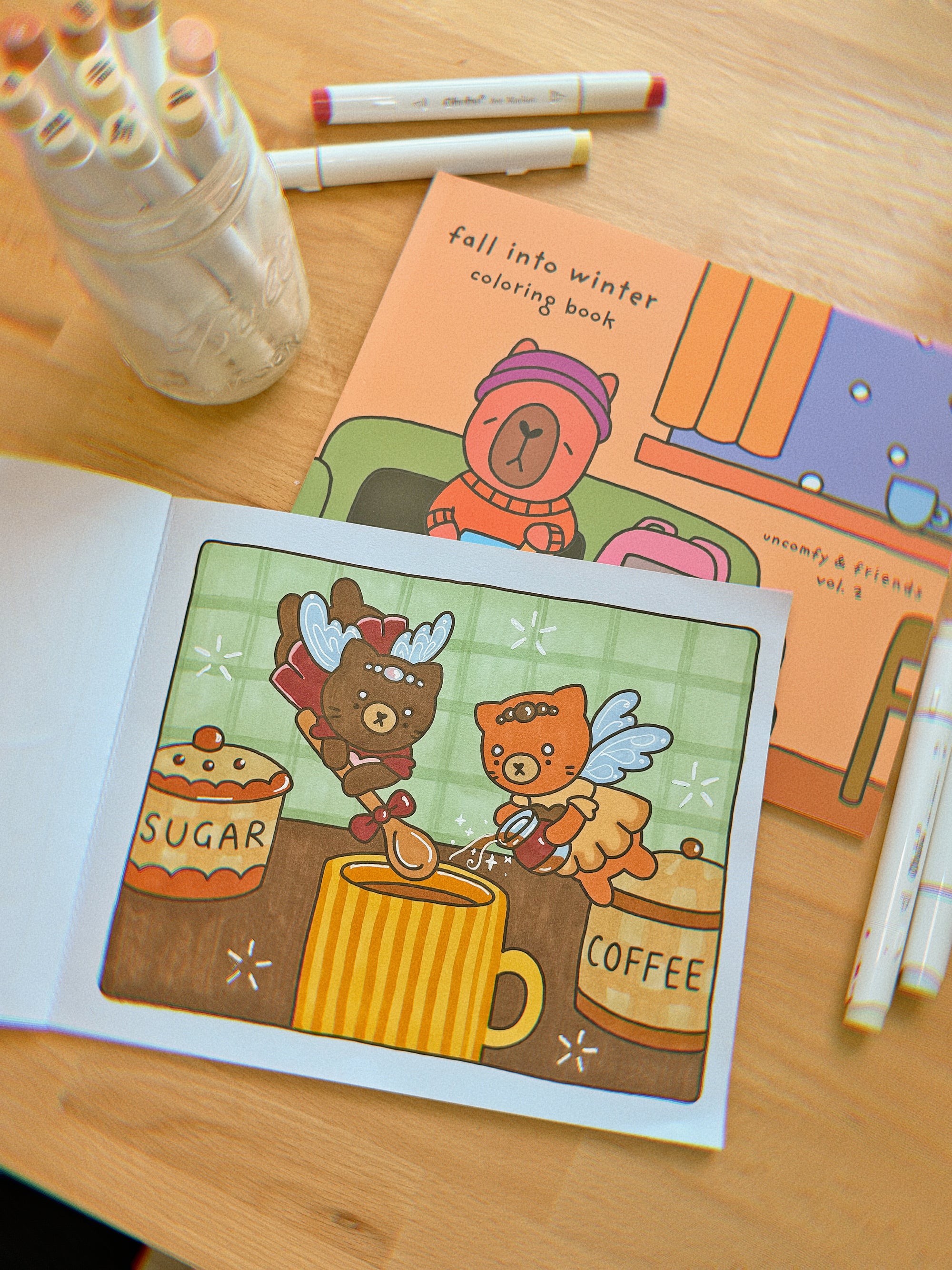 Fall Into Winter Coloring Book